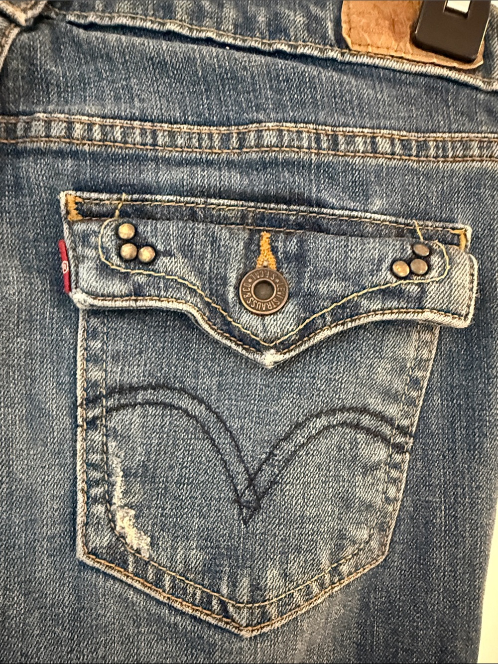 Levi's Medium Blue Flare 515 Jeans